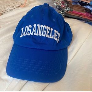 Blue Los Angeles baseball cap gently used